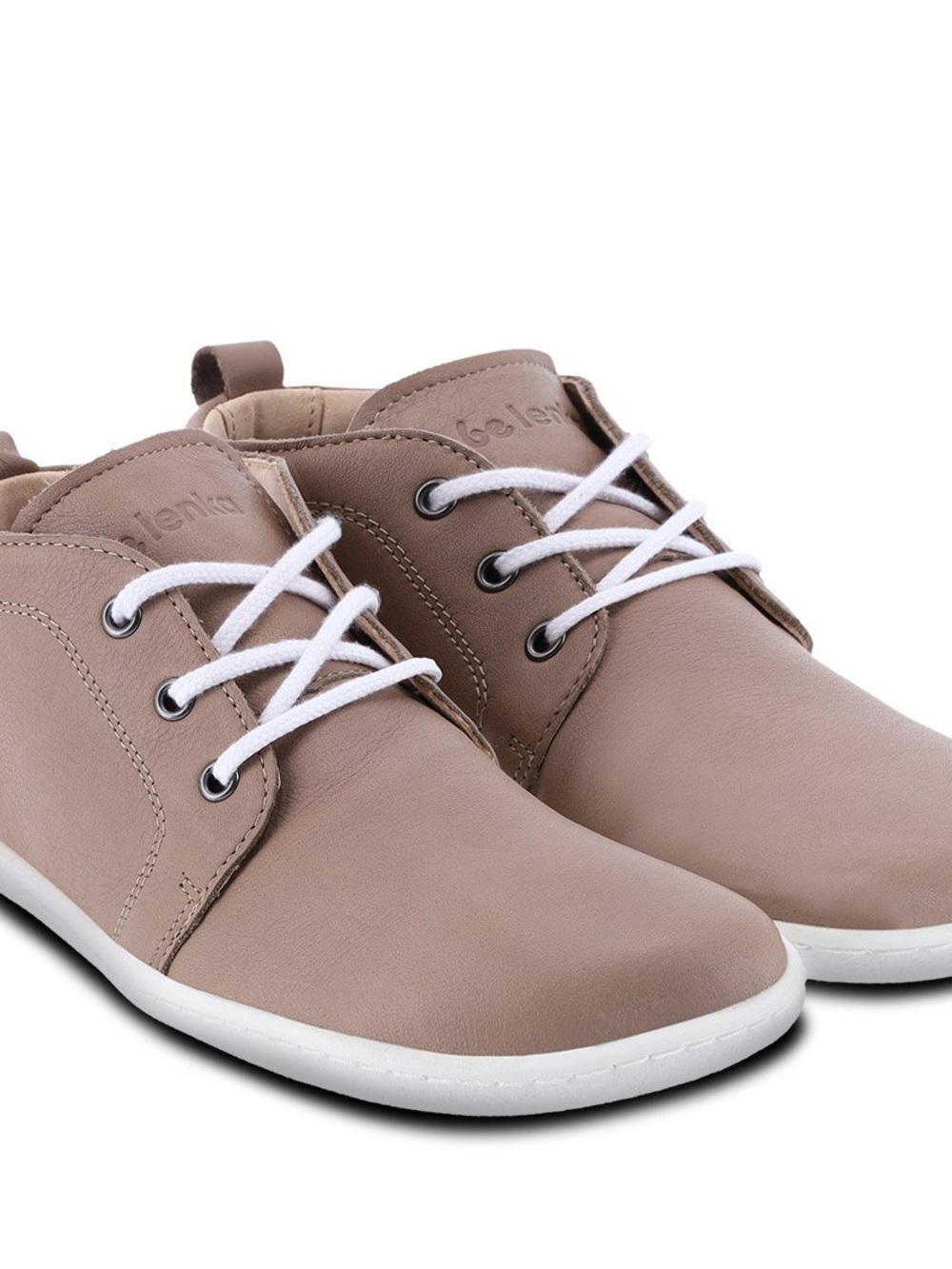 Be Lenka Icon Lace Up Booties in Cappuccino